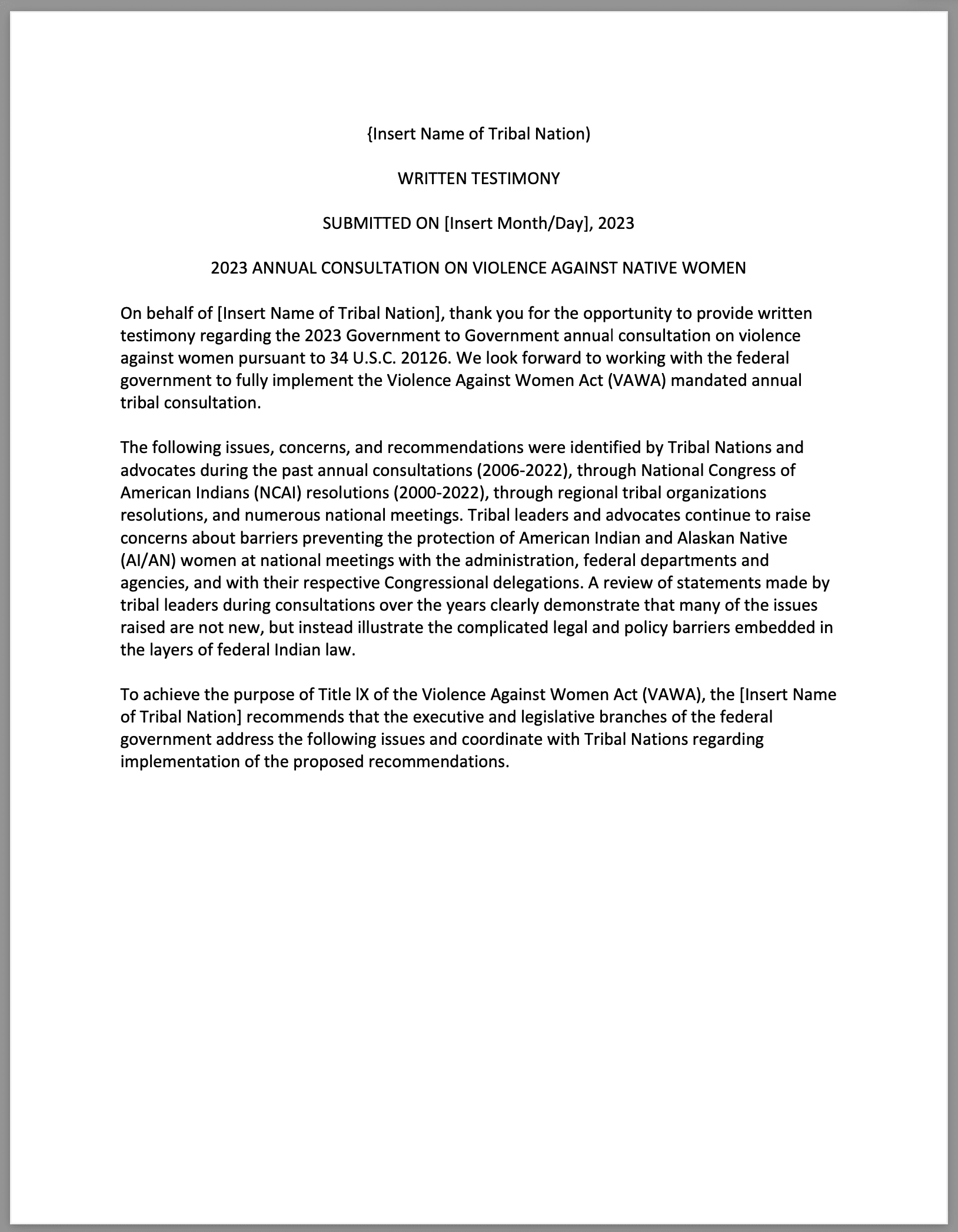 Policy and Advocacy – CSVANW